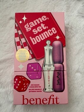 Benefit Game Set Bounce Mini Mascara & Brow Setter Duo - Pink & Red